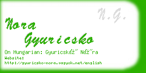 nora gyuricsko business card